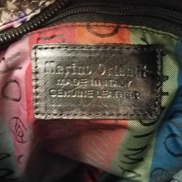 Marino Orlandi~ Rainbow 🌈 Python Sling/Bucket Bag - Picture 4 of 8